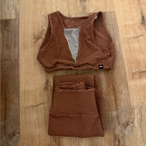 Brown booty by brabants workout set